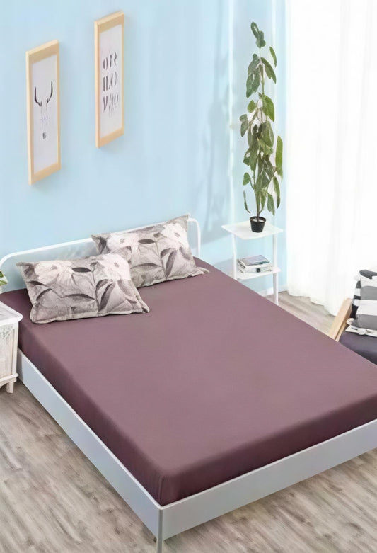 Lenjerie de Pat Dublu din Finet,cu Elastic, 6 Piese cu 4 Fețe de Pernă – Cod: F345