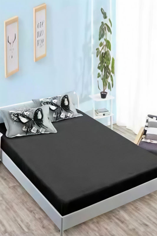 Lenjerie de Pat Dublu din Finet,cu Elastic, 6 Piese cu 4 Fețe de Pernă – Cod: F346