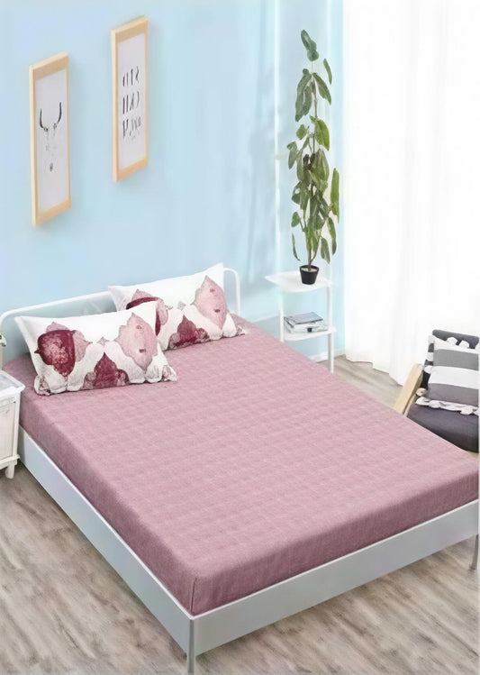 Lenjerie de Pat Dublu din Finet,cu Elastic, 6 Piese cu 4 Fețe de Pernă – Cod: F352