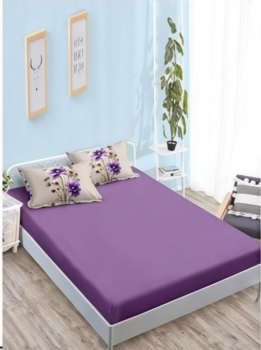 Lenjerie de Pat Dublu din Finet, cu Elastic, 6 Piese cu 4 Fețe de Pernă – Cod: F361