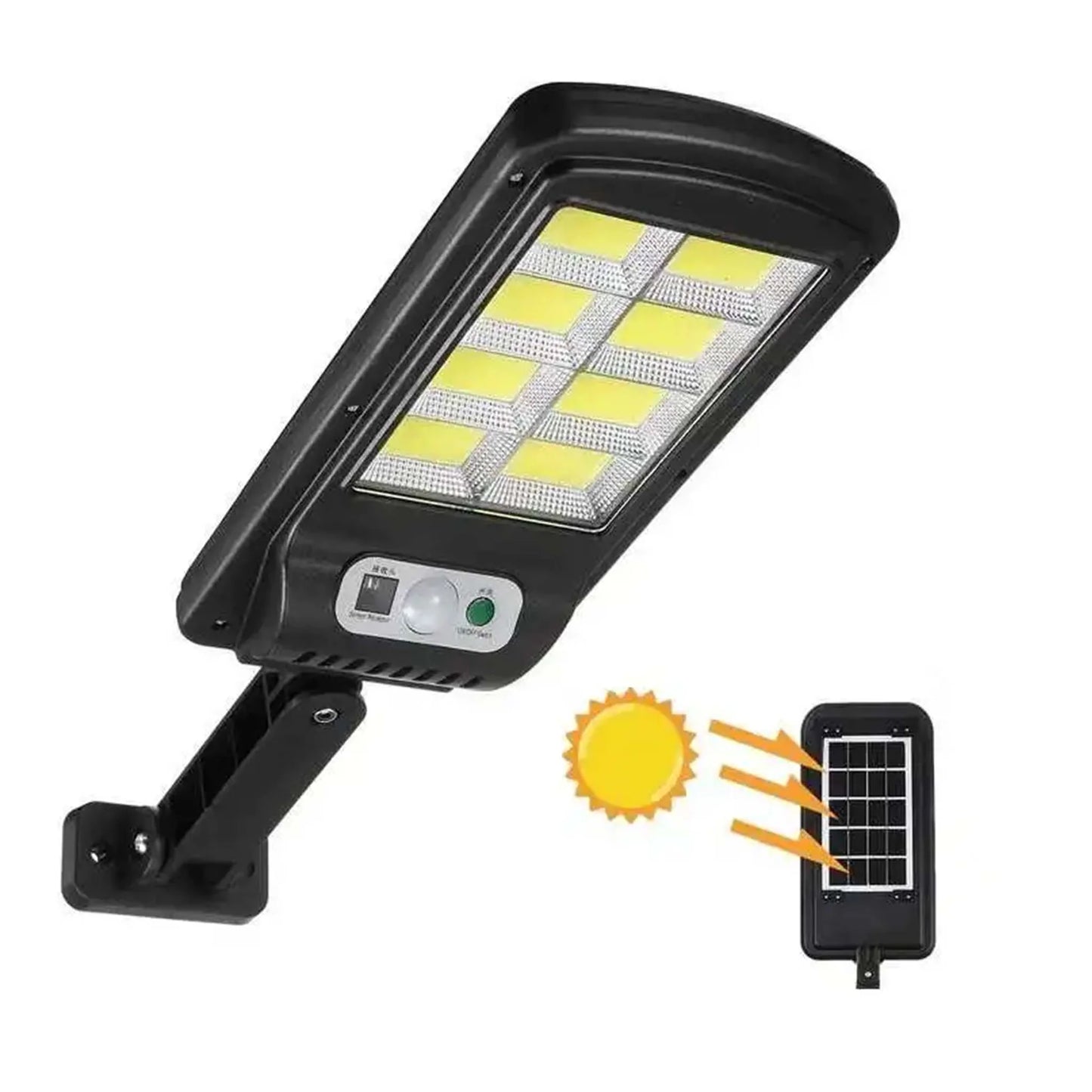 1+1 Lampa Solară Jortan cu 8 Celule 160 COB – Iluminat Autonom cu Senzor de Mișcare