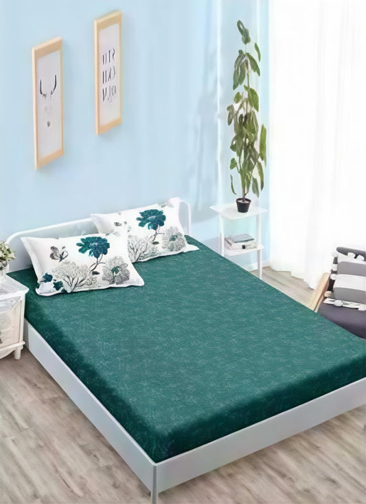 Lenjerie de Pat Dublu din Finet,cu Elastic, 6 Piese cu 4 Fețe de Pernă – Cod: F349