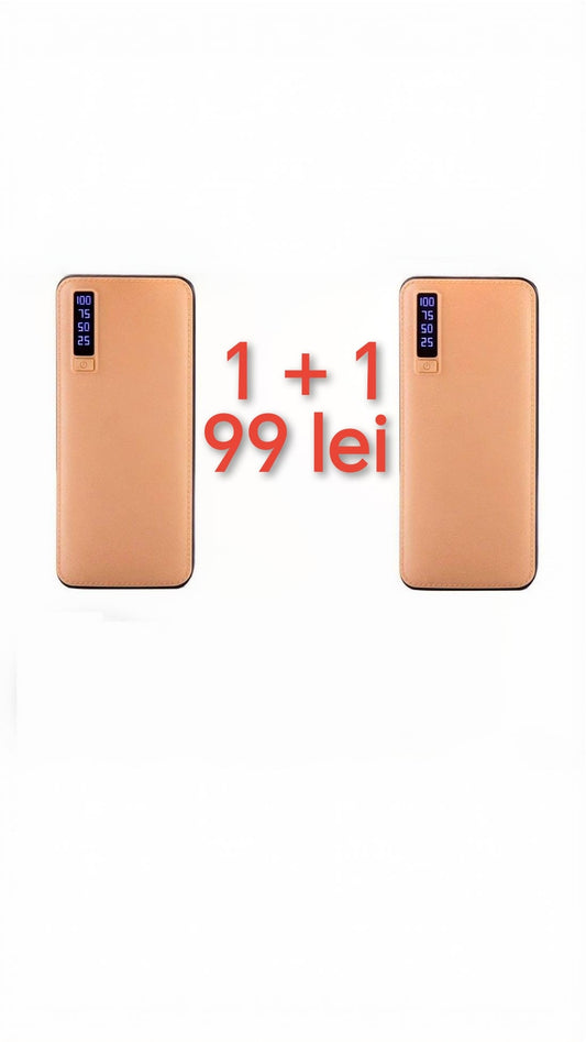 PACHET 2X BATERII EXTERNE 20000 mAh