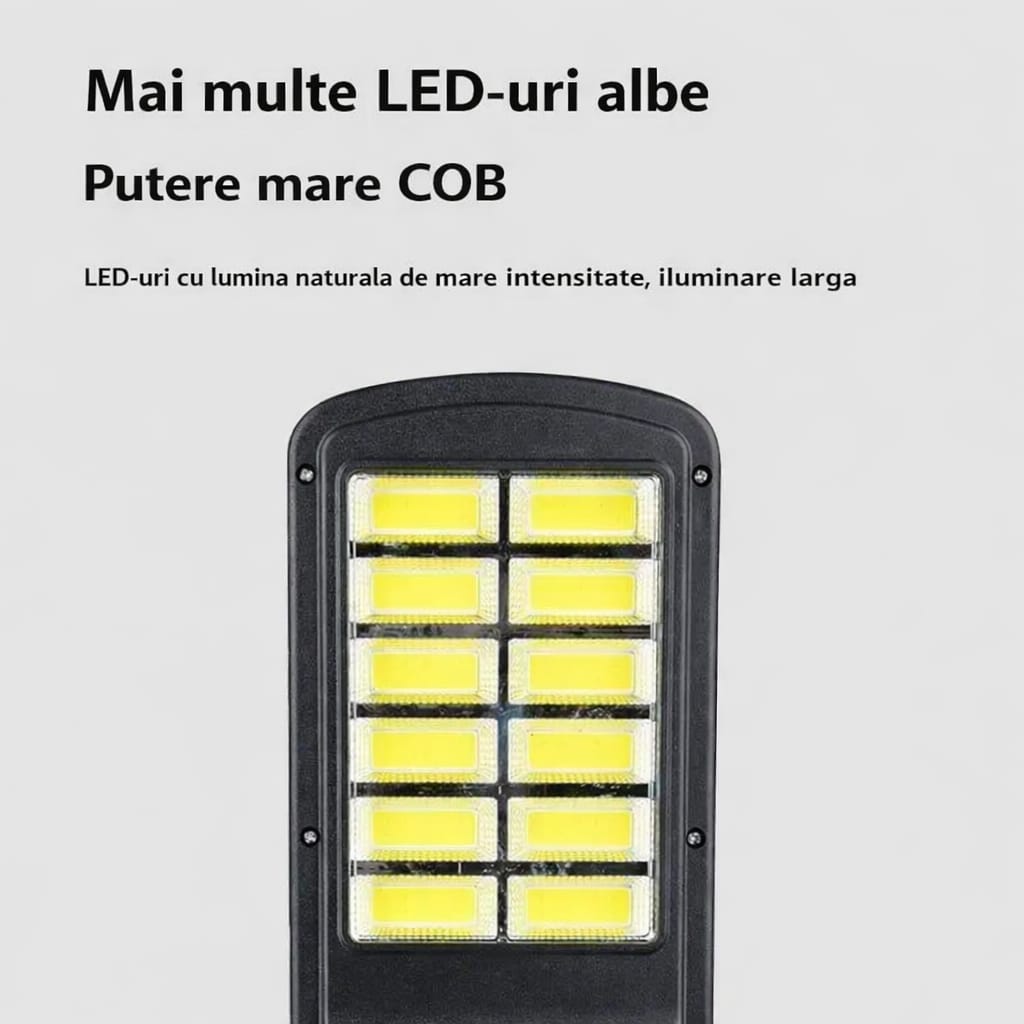 PACHET 4X LAMPI SOLARE 300W cu Senzor de Miscare si Telecomanda