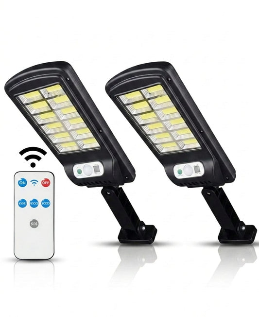 Oferta 1+1 GRATIS – Lampa Solara 300W 12 CELULE cu Senzor de Miscare si Telecomanda